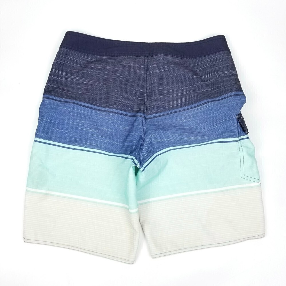 Rip Curl Striped Blue Board Shorts Swimwear Summer Trunks 9" 28 - Picture 2 of 9